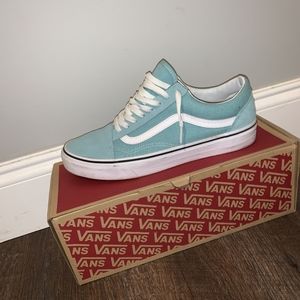 Aqua Haze(true white) Vans